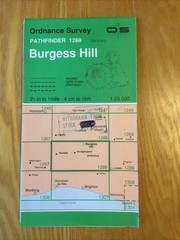 1991 Ordnance Survey Pathfinder Map 1288 TQ 21/31 Burgess Hill (incl Henfield )