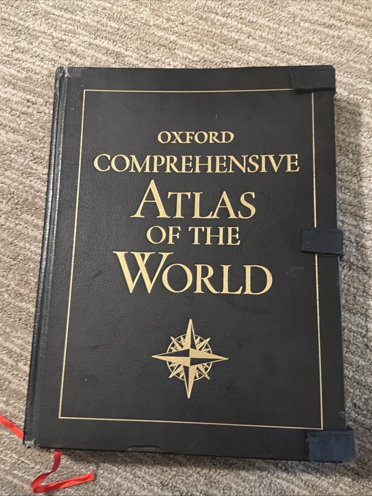 Oxford Atlas of the World – Beautiful Gold Page Edge Large “15 X12” 2008”