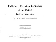 Southern Rhodesia Geological Survey Bulletin No. 1 (1913) – Digital Files (.TIF)