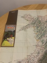 Vintage 1978 Wales Tourist Map Wales Tourist Board Town Gazetteer