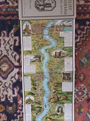 Vintage Relief Panorama of the Rhine Hoursch & Beehstedt Coloured Fold Out Map