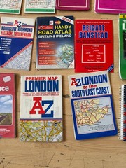 23 x Maps & Ordinance Survey UK | London | Paris / France | Surrey Road Atlas AZ