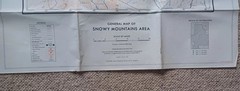 General Map Of Snowy Mountains Area Australia 1968 8th Edition