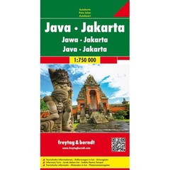 Indonesia: Java & Jakata Road and Street Map driving, planning, tourist info