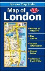 Map of London by Bensons MapGuides Sheet map, folded Book The Fast Free Shipping