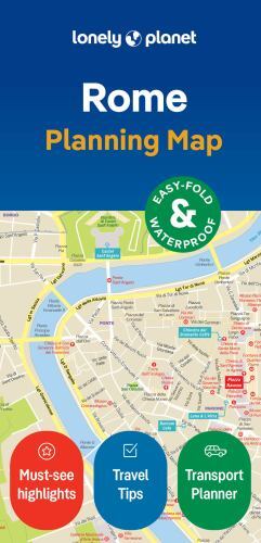 Lonely Planet Rome City Map, Paperback by Lonely Planet Publications (COR), L…