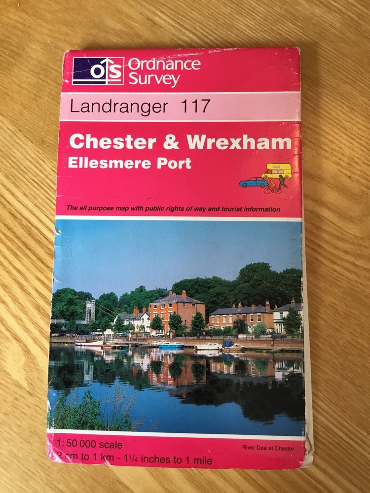 1997 Ordnance Survey Landranger Map 117 Chester And Wrexham (incl Ellesmere Port