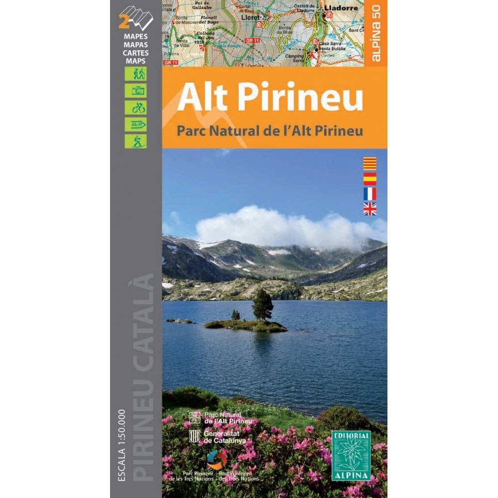 Spain Pyrennees Parc Natural De l’Alt Pirineu Hiking Cycling 2 map set **SALE**