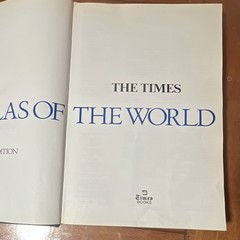 Times Books The Times Atlas of the World Comprehensive Ed HC 1980 912p