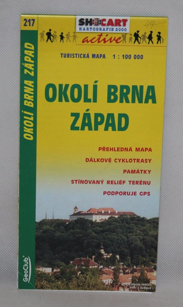 Czech Republic – Shocart 1:100,000 Tourism Map – Okoli Brna Zapad – 2001