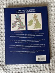 Atlas of the World Coloring Book Country Identifier Guide Political & Topograph…
