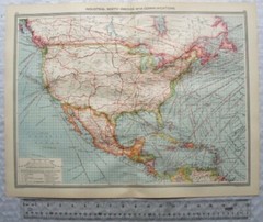 c1907 Harmsworth Plate No. 155-156 North America Industrial with Communications