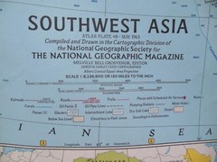 3x Vintage 1963 National Geographic sheet maps Canada Australia India-S W Asia