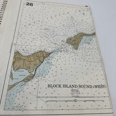 Waterway Guide Chart book New York Waters 1987 Spiral Bound Fold Out Maps Vntg