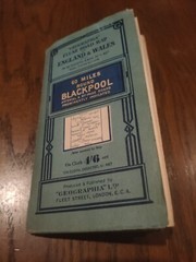 Geographia Clear Road Map On Cloth 60 Miles Round Blackpool England And Wales