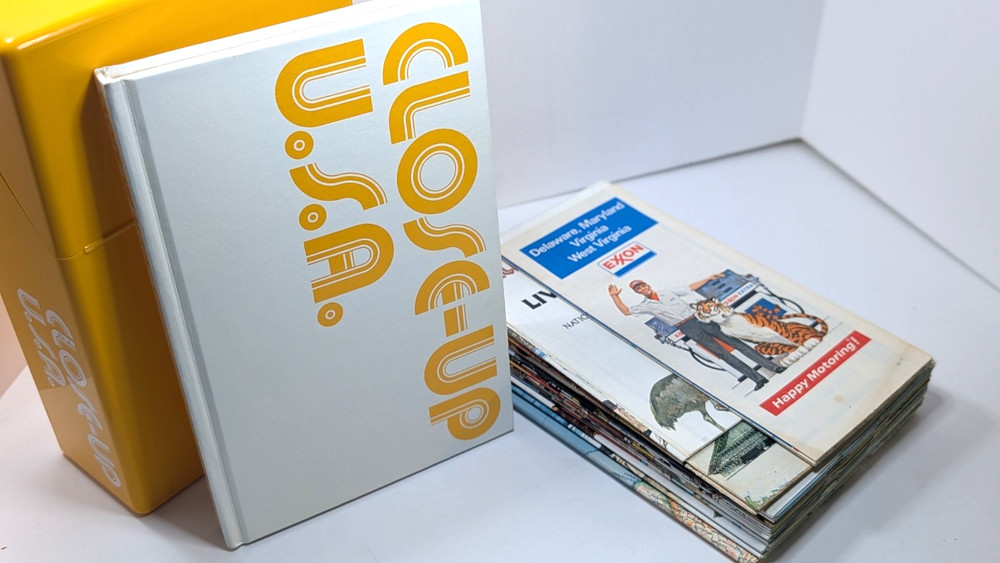 Close-Up USA Vintage Maps National Geographic 1978 Boxed Set Book Map Scale EX+