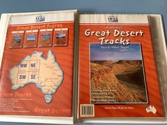 Great Desert Tracks of Australia map pack in folder (1999) 5 sheet maps