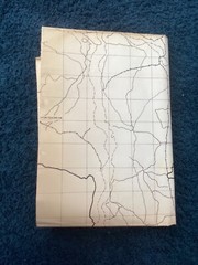 Vintage large Wall Map of Bangladesh 33.5x23inches