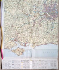 AA 5-Mile Motorists’ Map Series 2. South East & East Midlands (2nd Edition 1981)