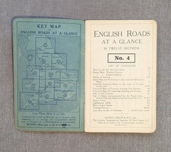 George Philip &Son Ltd Vintage “English Roads At A Glance” Map Book No4
