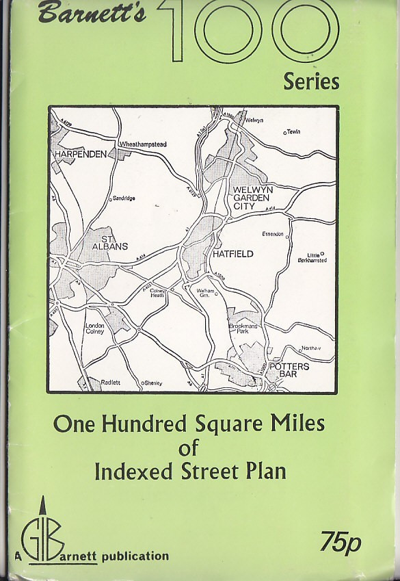 Barnett’s 100 Series Plan – 100 square miles around Hatfield (Vintage 1970s)