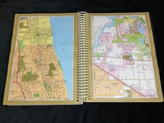 CHICAGOLAND ATLAS 2000 Edition by American Map Corp. Hardcover & Spiral
