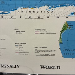 17″ x 22″ Rand McNally Markable Map of The United States / World Two-Sided