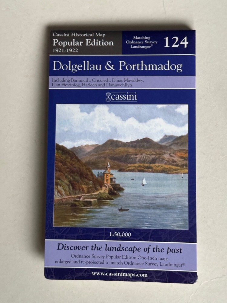 Cassini Historical Map, Dolgellau & Porthmadog 1921-22 ( Reprint 2007 ) no: 124