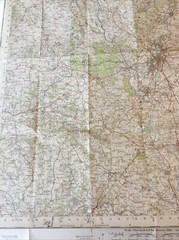 1954 Ordnance Survey One Inch Seventh Series Map 130 Kidderminster (inc Dudley )