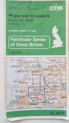 Pathfinder Maps x 3 Wigan & Ormskirk/Chorley & Burscough Bridge/Formby & Maghull