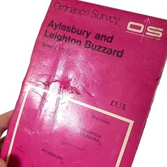 Ordnance Survey Landranger Maps Lot of 10 Aylesbury Cardiff Oxford Alnwick Prelo
