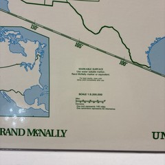 17″ x 22″ Rand McNally Markable Map of United States Two-Sided Pre-owned