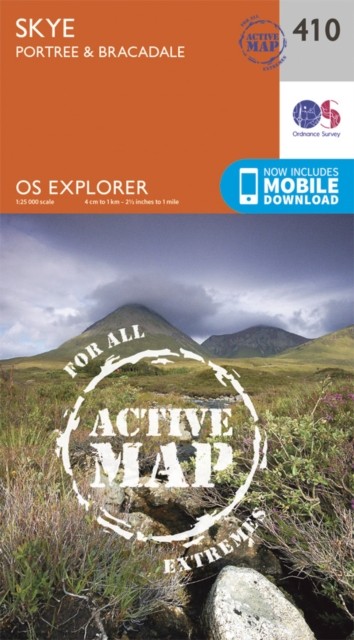 Skye Map Weatherproof Portree Bracadale Ordnance Survey by Ordnance Survey