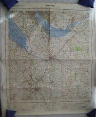 1952 OS map Chester Sheet 109, War Office & Air Ministry, M722 3-GSGS