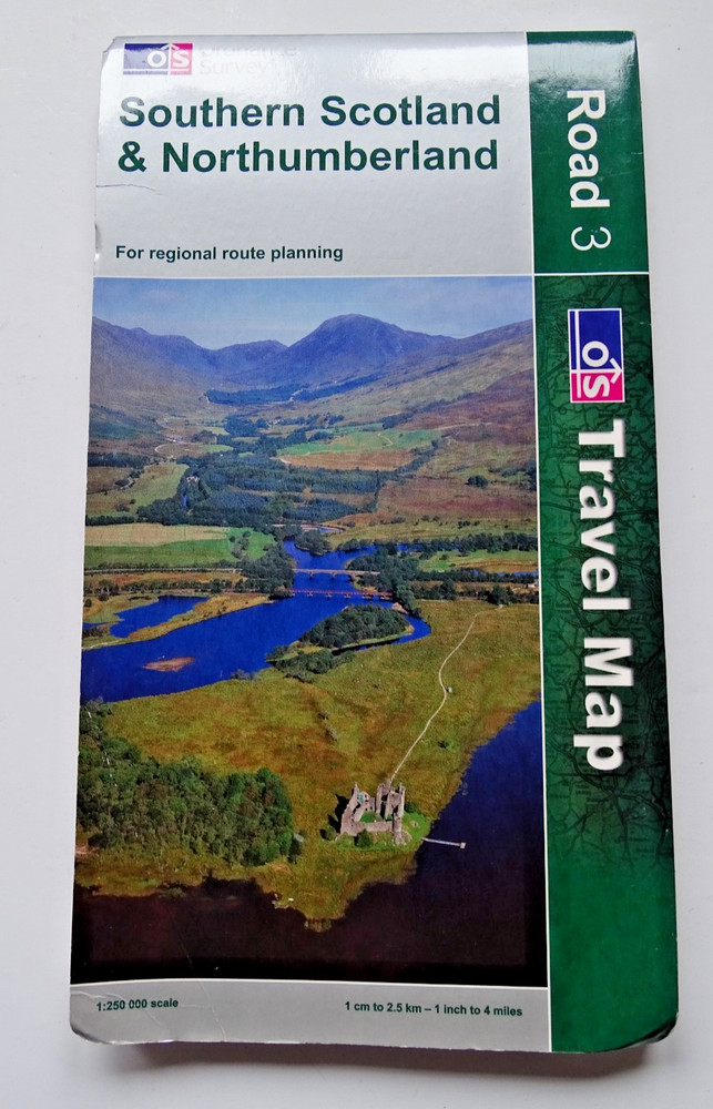 Southern Scotland & Northumberland – Travel Map – 1:250000 – 2009 – Paper