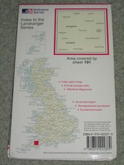 OS Ordnance Survey Landranger Map Sheet 191 Okehampton & North Dartmoor – 1996