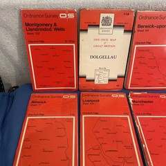 Job Lot Of Ordnance Survey Maps x12 1960s