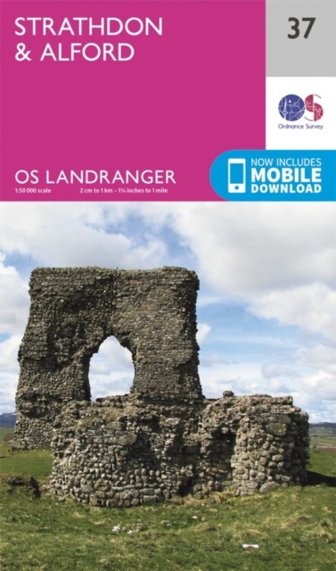 Strathdon Alford Map Cromar Ballater The Buck Ordnance by Ordnance Survey
