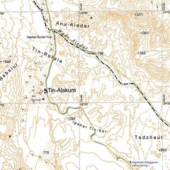 Libya Jebel Acacus (Djebel Akakus) Walking, Hiking, Trekking Tourist Map+Guide