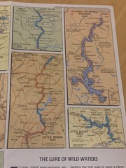 1977 National Geographic Wild & Scenic Rivers Map Poster USA River Systems