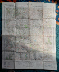 Ministry of Defence Ordnance Survey Map Sheet 141 ~ BRECON ~1964