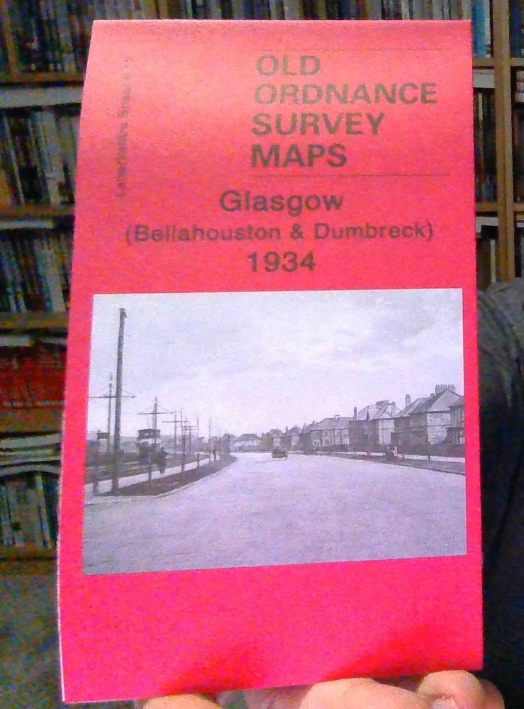 MAP OF Glasgow (Bellahouston and Dumbreck) 1934: Lanarkshire Sheet 6.13 NEW