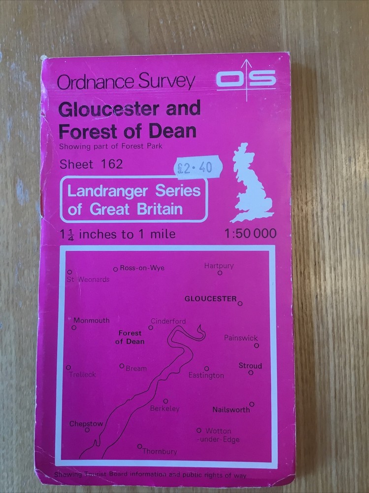 1980 Ordnance Survey Landranger Map 162 Gloucester And Forest Of Dean inc Stroud