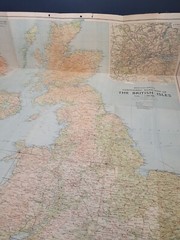 Bartholomew’s  British Isles Contour Motoring Map 1952 – Godfrey Davis