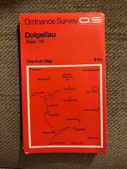OS Ordnance Survey One Inch Map, Dolgellau, sheet 116 pub 1967