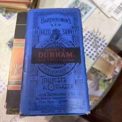 Bartholomew’s Maps Durham Vintage Antique Revised Contoured Map
