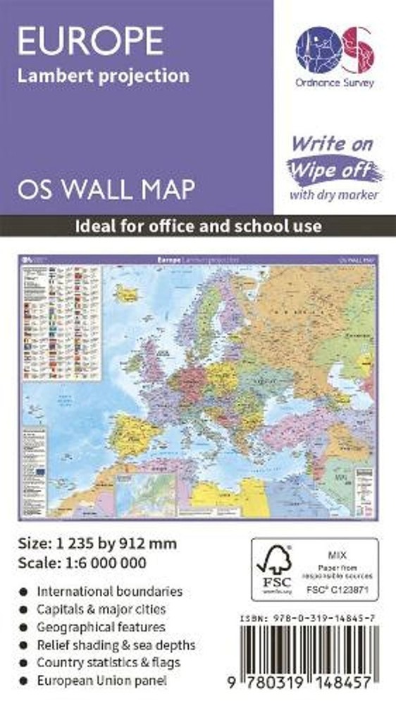 Europe: Lambert projection Map Book