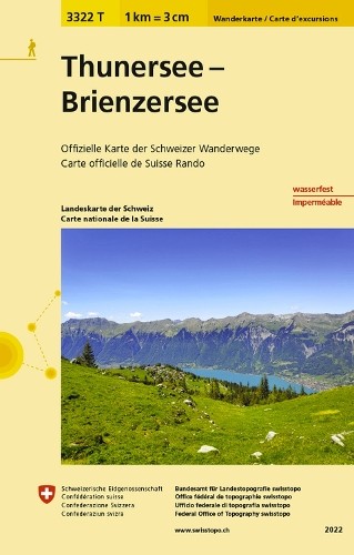 Thunersee – Brienzersee (Map) (UK IMPORT)