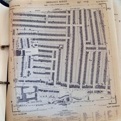 Vintage Ordinance Survey Maps & Binder Of Street Surveys Assorted As Found