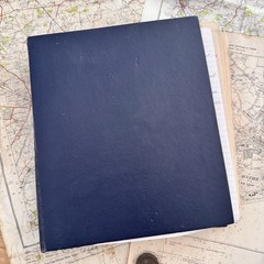 Vintage Ordinance Survey Maps & Binder Of Street Surveys Assorted As Found